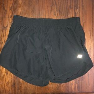 Size large black new balance running shorts